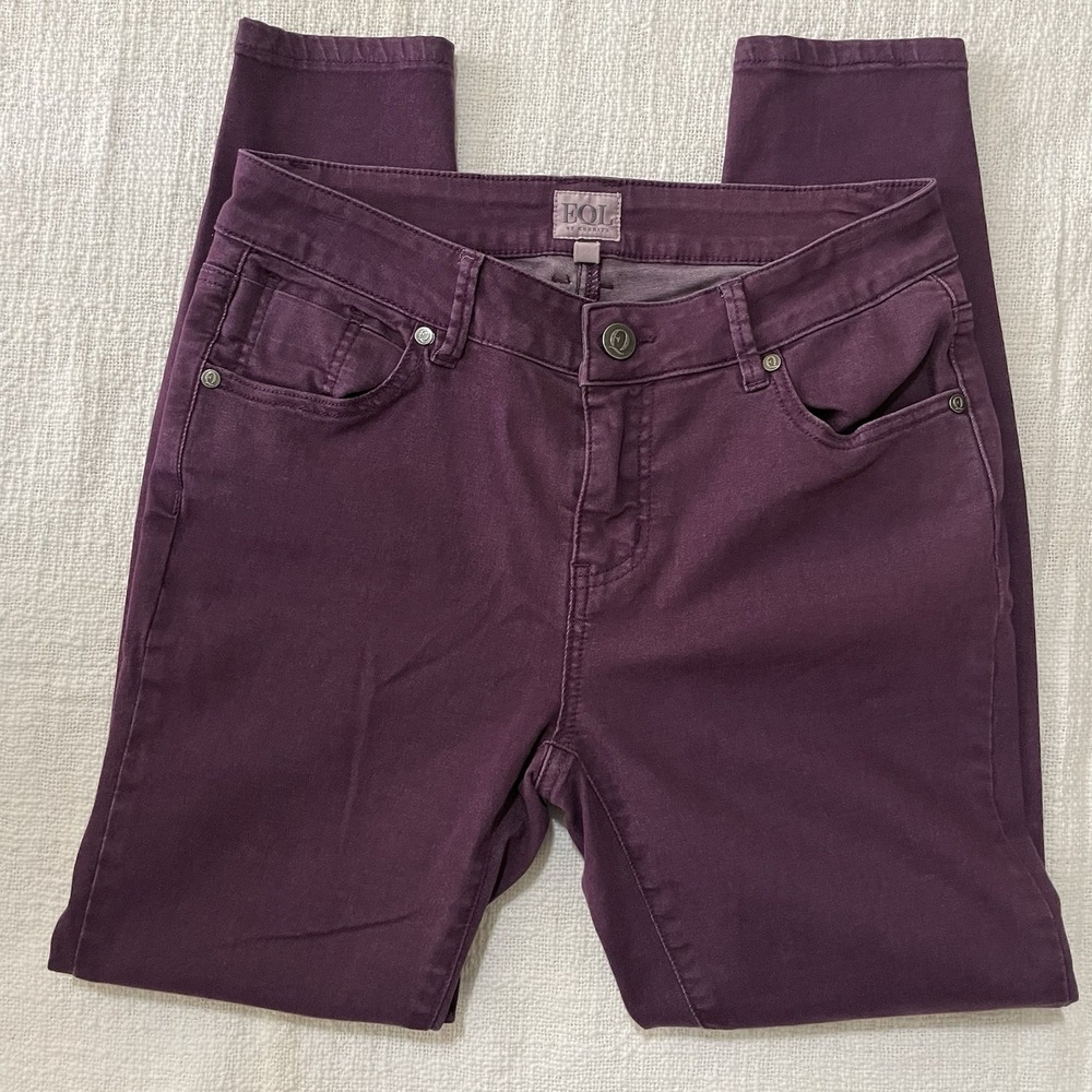 EQL by Kerrits Pants in Motion Pants Saddle Women's 6‎ Organic Cotton Purple